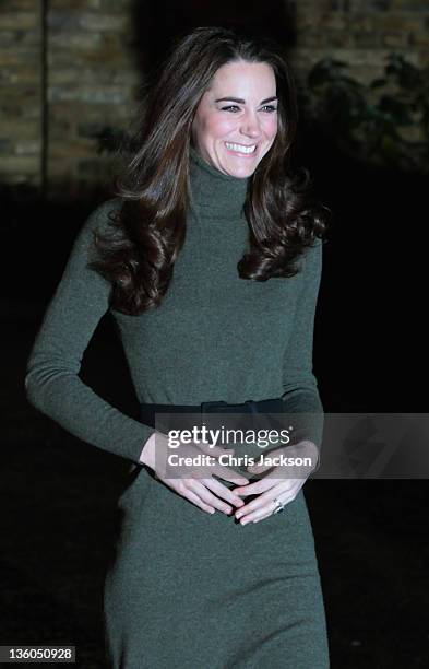 Catherine, Duchess of Cambridge and Prince William, Duke of Cambridge visit homeless charity 'Centrepoint' at its Camberwell Foyer on December 21,...