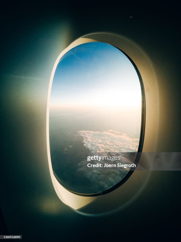 Window View Points Airplane Window View From Passenger Point Of View High-Res Stock Photo ...