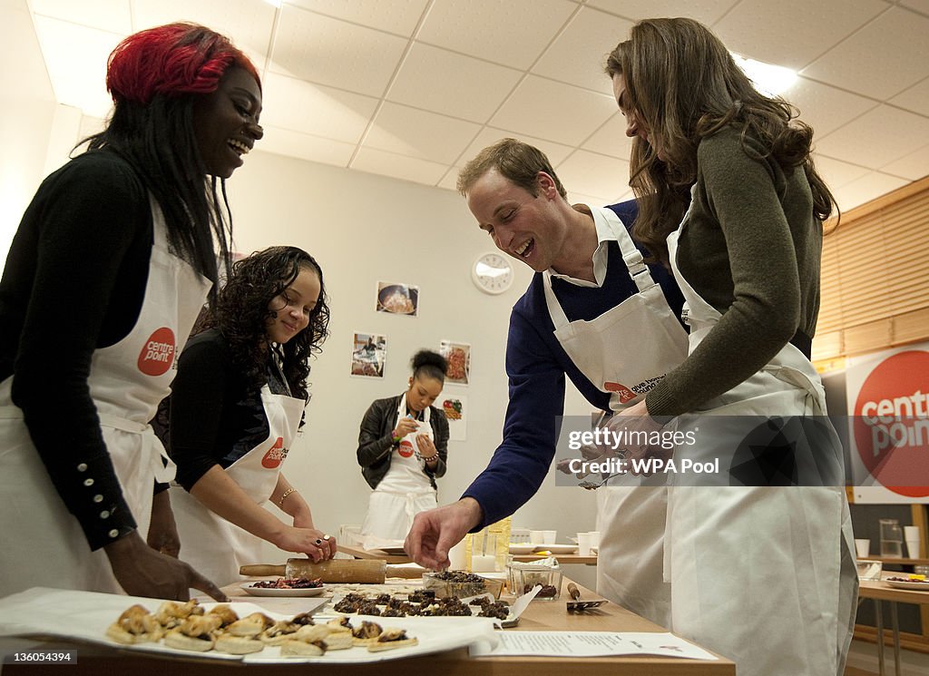 The Duke And Duchess Of Cambridge Visit Centrepoint