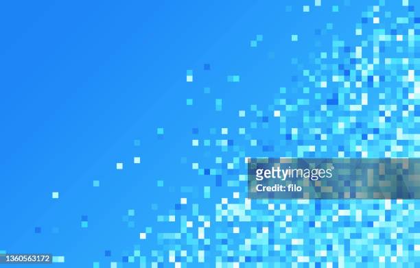 pixel wasserwelle - pixel art stock-grafiken, -clipart, -cartoons und -symbole