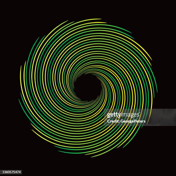 spiral halftone pattern - two dimensional shape stock illustrations
