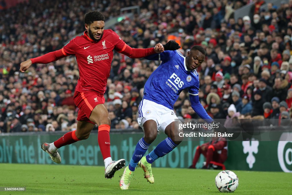 Liverpool v Leicester City  - Carabao Cup Quarter Final