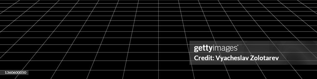 Abstract Grid With A Perspective View High-Res Vector Graphic - Getty ...