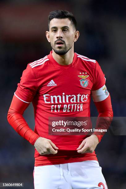 Luís Miguel Afonso Fernandes 'Pizzi' of SL Benfica looks on during the Taca de Portugal match between FC Porto and SL Benfica at Estadio do Dragao on...