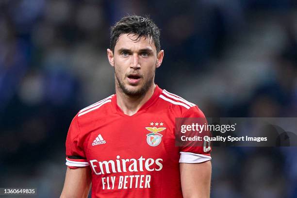 Roman Yaremchuk of SL Benfica looks on during the Taca de Portugal match between FC Porto and SL Benfica at Estadio do Dragao on December 23, 2021 in...