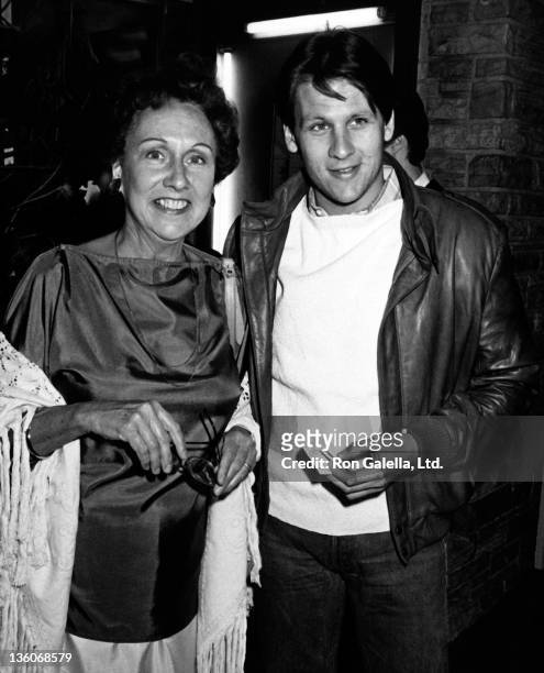 Actress Jean Stapleton and son John Putch attend the premiere of "Cloud Nine" on May 8, 1983 at the Los Angeles Stage Company West Theater in Los...