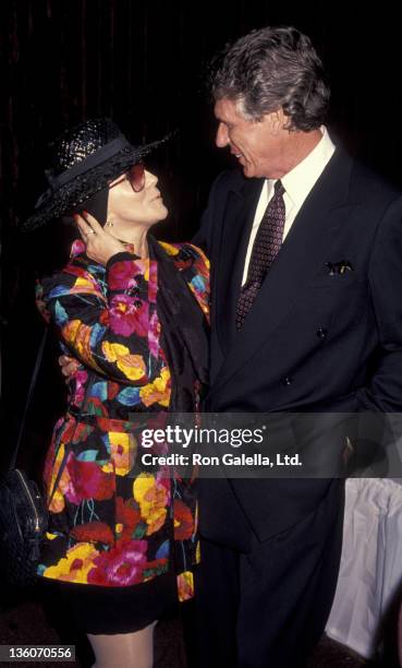 Ann-Margaret and Nolan Miller attend Nolan Miller Fall Fashion Show on July 21, 1993 at Tatou Club in Beverly Hills, California.