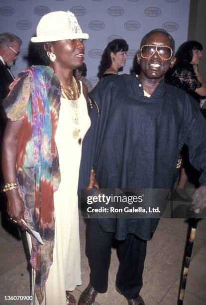 Actor Garrett Morris and date Freda attend the Second Annual Comedy Hall of Fame Induction Ceremony on August 28, 1994 at Beverly Hilton Hotel in...