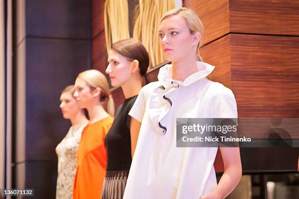 Carolyn Powers, Mona Look Mazza and Amy Phelan attend Fendi With Vogue And Amy Phelan And Carolyn Powers Present The Fendi Spring/Summer 2012...