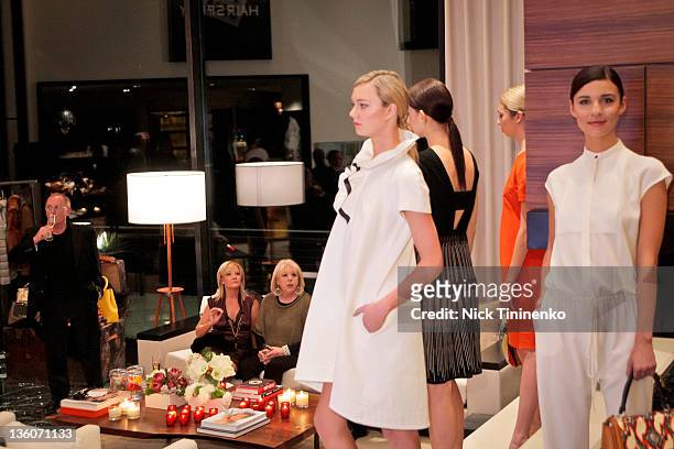 Carolyn Powers, Mona Look Mazza and Amy Phelan attend Fendi With Vogue And Amy Phelan And Carolyn Powers Present The Fendi Spring/Summer 2012...