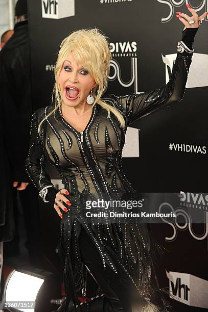 Dolly Parton attends VH1 Divas Celebrates Soul at Hammerstein Ballroom on December 18, 2011 in New York City.