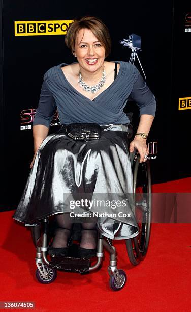 Tanni Grey-Thompson attends the awards ceremony for BBC Sports Personality of the Year 2011 at Media City UK on December 22, 2011 in Manchester,...