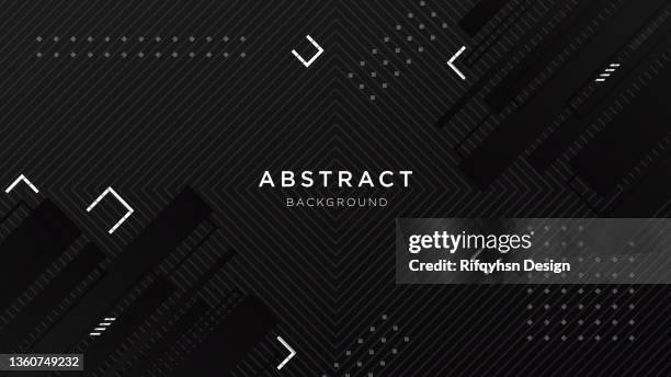 ilustrações de stock, clip art, desenhos animados e ícones de abstract dark black gradient geometric shape background. modern futuristic background. can be use for landing page, book covers, brochures, flyers, magazines, any brandings, banners, headers, presentations, and wallpaper backgrounds - fundo preto