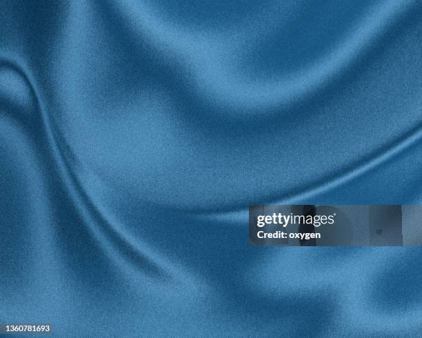 abstract blue  motion blured swirl wave curves fluid soft shape background - satén fotografías e imágenes de stock