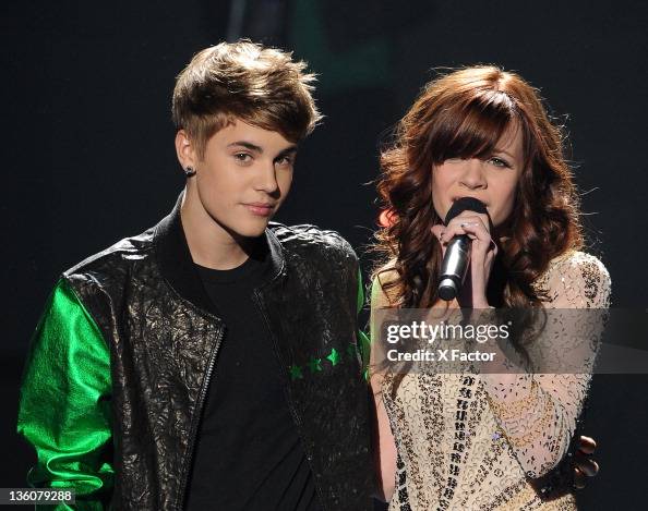 Drew Ryniewicz Singer Justin Bieber and former contestant Drew Ryniewicz perform ...