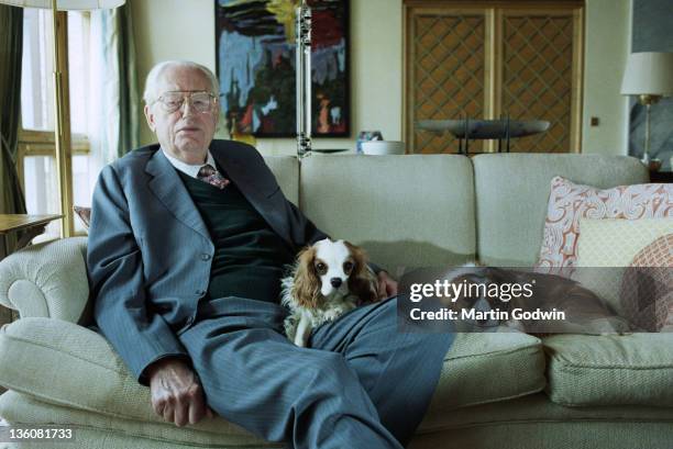 Hans Rausing, co-inheritor of the Tetra Pak packaging company, at his home in East Sussex, 21st March 2002.