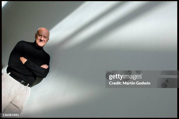 Sir Norman Foster, architect, at the head quarters of Foster + Partners in Battersea, London 20th October 2005.