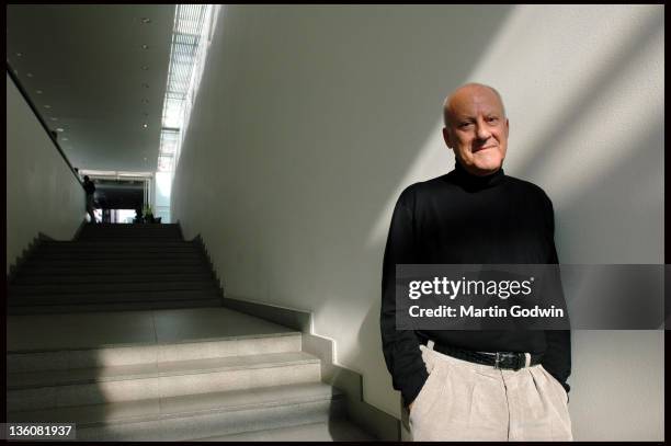 Sir Norman Foster, architect, at the head quarters of Foster + Partners in Battersea, London 20th October 2005.