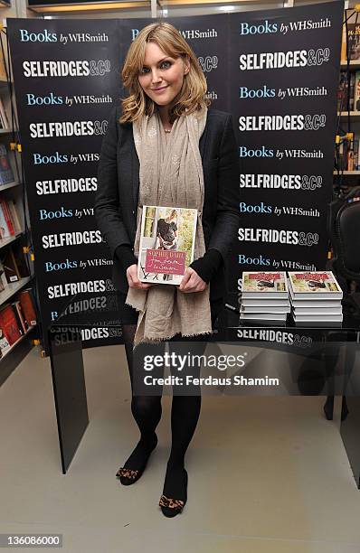 Sophie Dahl signs copies of her cookbook 'From Season To Season: A Year In Recipes' at Selfridges on December 19, 2011 in London, England.