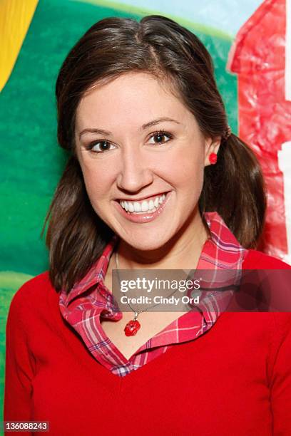 Kelly from Sprout's "The Sunny Side Up Show" visits the NBC Experience Store on December 19, 2011 in New York City.