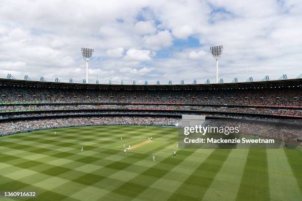 General view during day one of the Third Test match in the Ashes series between Australia and England at Melbourne Cricket Ground on December 26,...