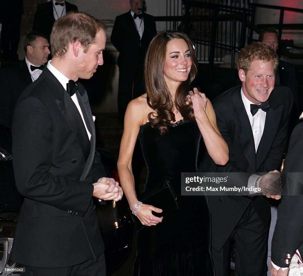 The Duke And Duchess of Cambridge Attend The Sun Military Awards 2011