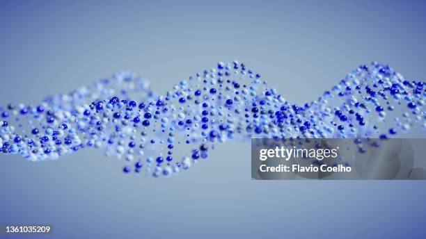 blue spheres pattern flowing abstract background - data filter stock pictures, royalty-free photos & images