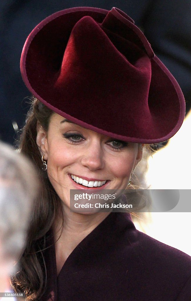 British Royals Attend Christmas Day Service At Sandringham