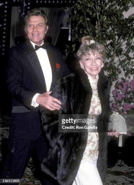 Actor Jack Lord and wife Marie Denarde attend the 13th Annual American Film Institute Lifetime Achievement Award Salute to Gene Kelly on March 7,...