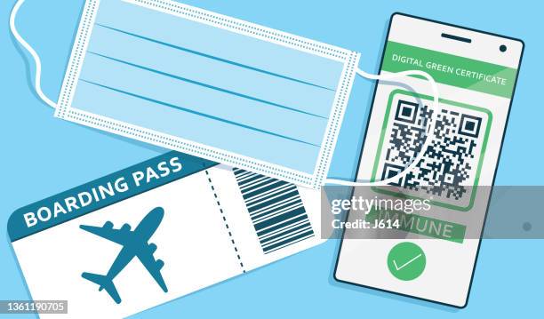 traveling essentials - high angle shot stock illustrations