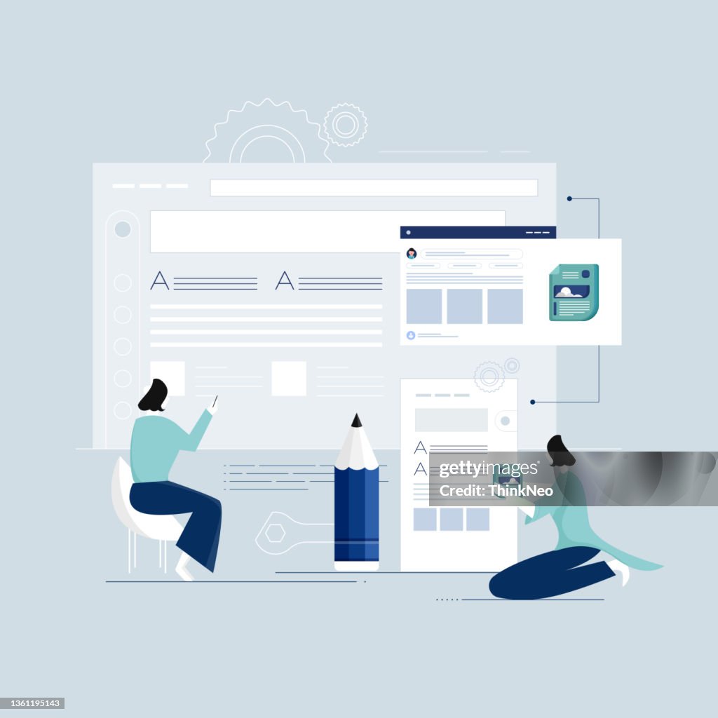 Responsive Web Design Minimalist Pages Layout Template Adaptive For All