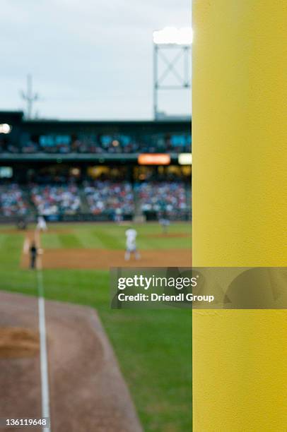 First Base Line Crowd 128 Baseball Foul Pole Stock Photos, High-Res Pictures, and Images ...