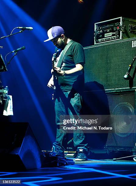 Marc Brownstein of the Disco Biscuits performs at Best Buy Theater on December 26, 2011 in New York City.