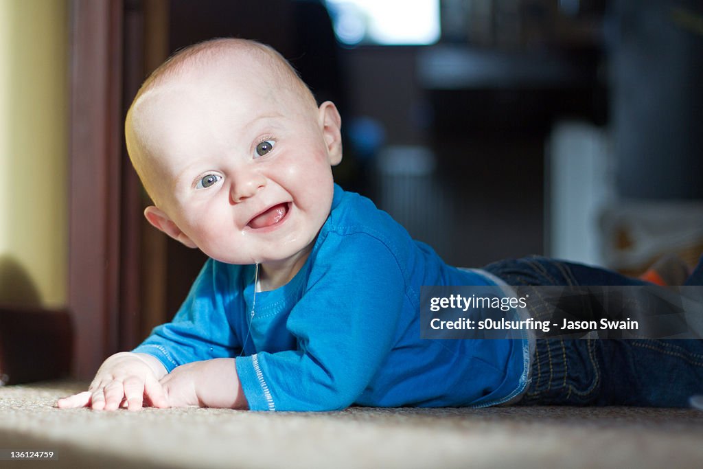 Portrait of small boy smiling