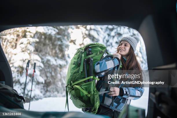 let's go on our winter adventure! - skistock stock pictures, royalty-free photos & images