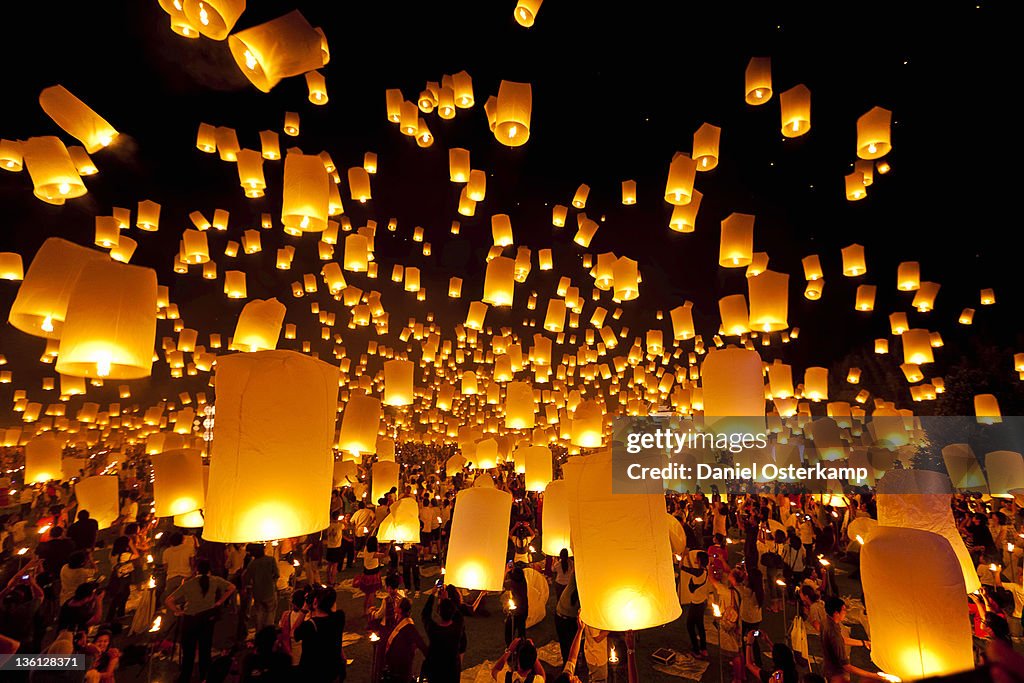 Hot air fire lantern