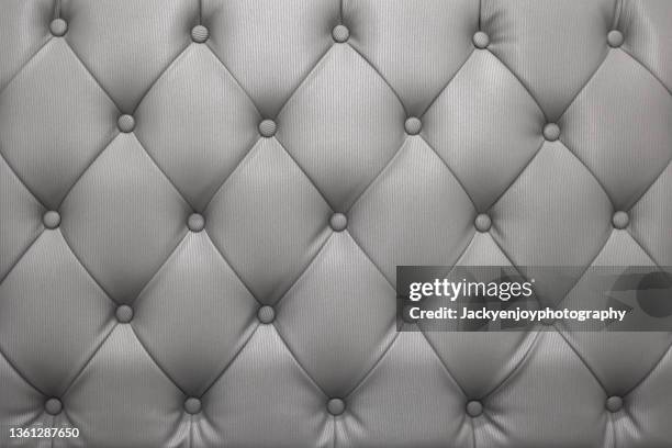 full frame shot of leather couch - headboard ストックフォトと画像