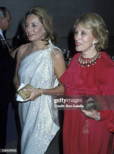 Journalist Barbara Walters and businesswoman Estee Lauder attend the Metropolitan Museum of Art's Costume Institute Gala Exhibition of "Vanity Fair:...