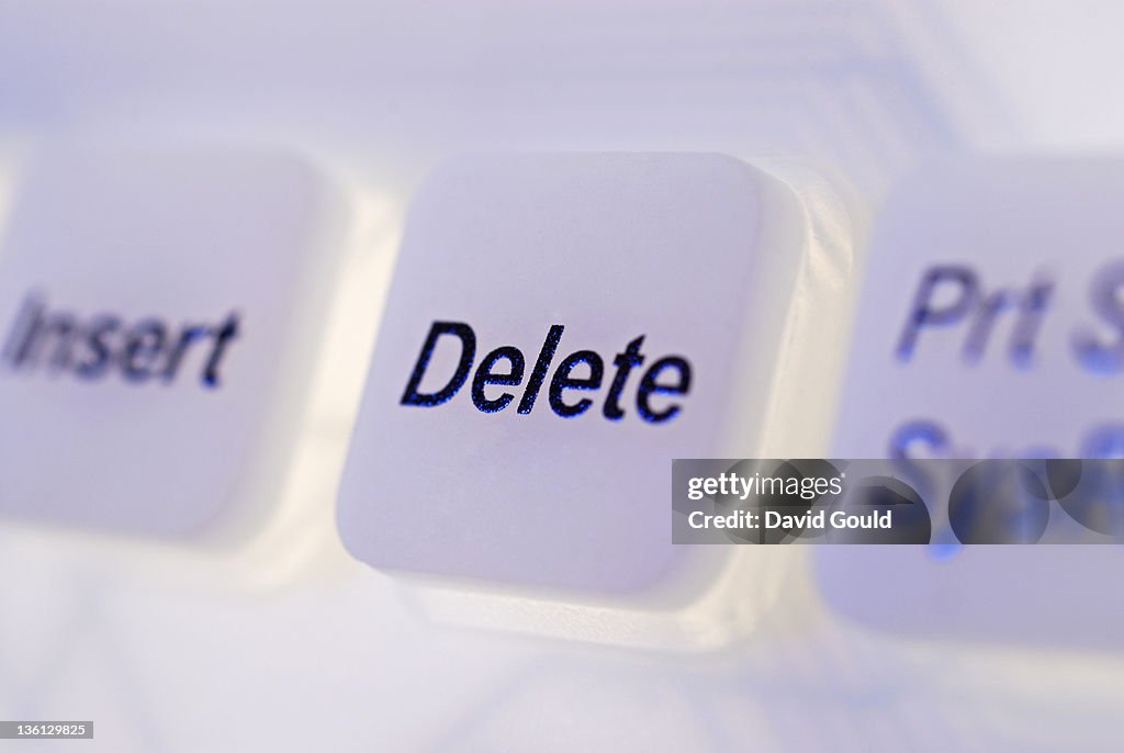 Delete Button Computer Computer Keyboard Delete Key High-Res Stock Photo - Getty Images