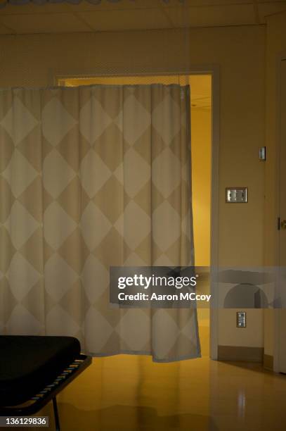 the hospital door - hospital curtain stock pictures, royalty-free photos & images