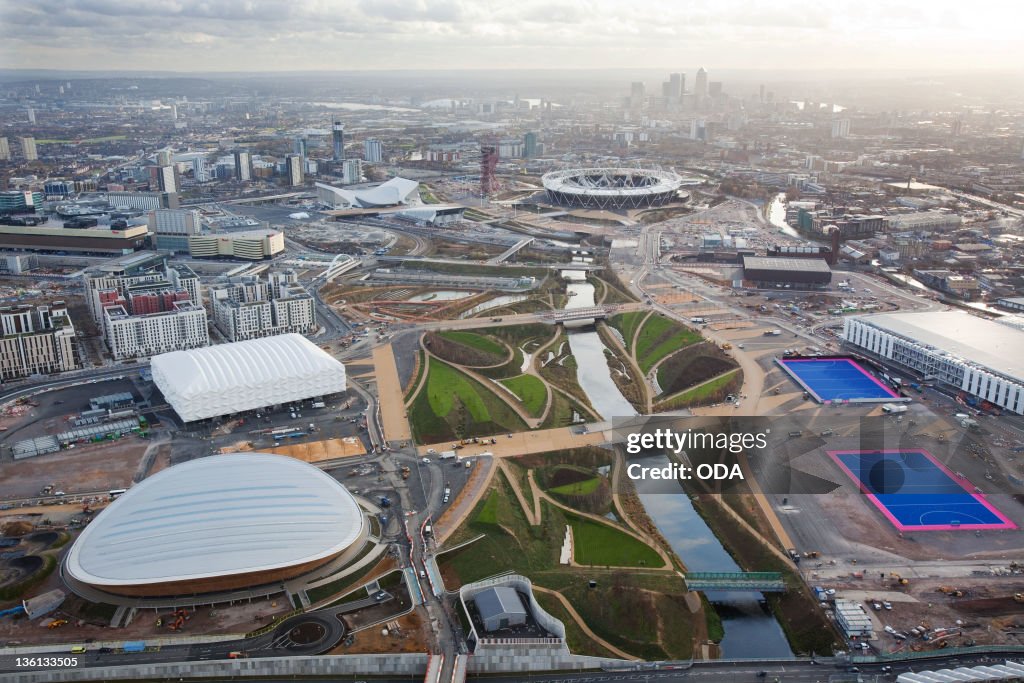 Olympic Park Aerial Images Display Transformation On Eve of Olympic And Paralympic Year