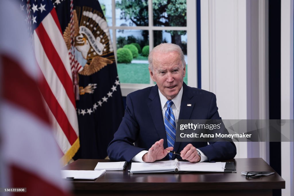 President Biden Joins Governors Call To Discuss Covid Response