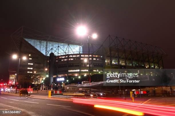 General view outside the stadium prior to the Premier League match between Newcastle United and Manchester United at St. James Park on December 27,...