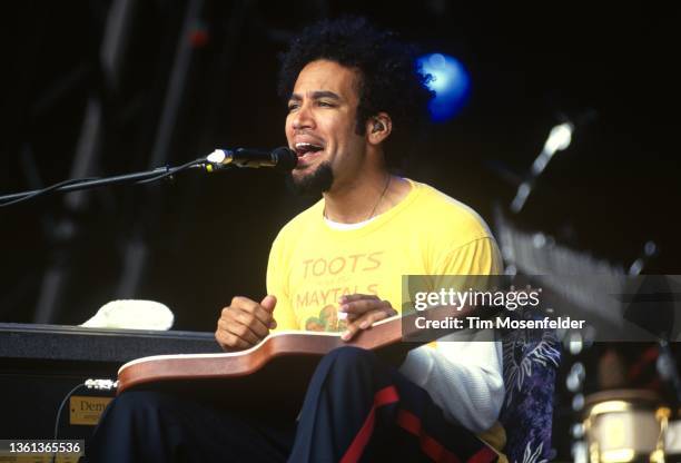 Ben Harper performs during the Guinness Fleadh at Golden Gate Park on June 5, 1999 in San Francisco, California.