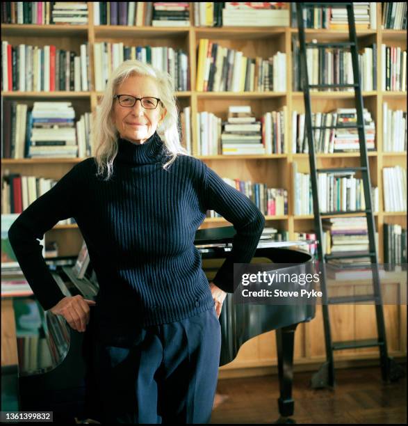 American portrait photographer Annie Leibovitz at her home in New York, New York, 21st October 2021.