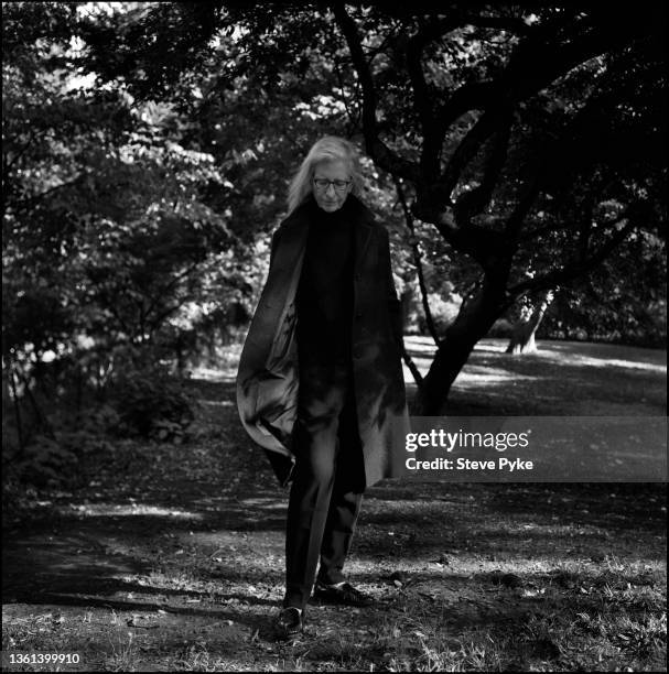 American portrait photographer Annie Leibovitz in Central Park, New York, New York, 21st October 2021.