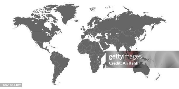 world weltkarte - nord africain stock-grafiken, -clipart, -cartoons und -symbole