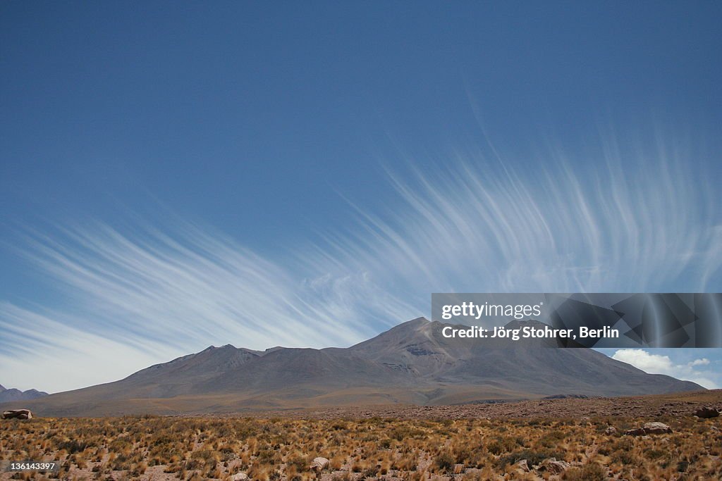 Clouds above Andes mountains