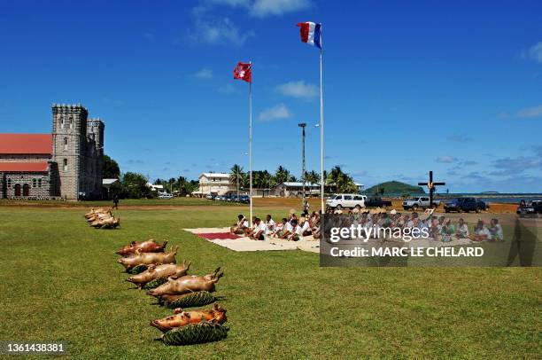 Photo prise le 13 novembre 2008 à Wallis et Futuna, archipel français du Pacifique sud de moins de 14.000 habitants. Une enquête, qui a déja conduit...