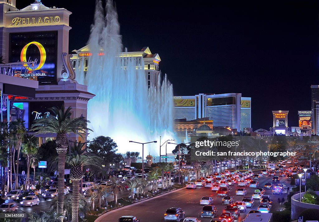 Night view of boulevard